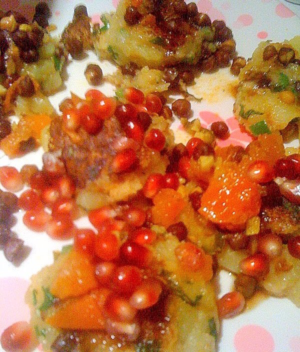 Sunday brunch of the Tikki Chaat(Potato Cutlet with sweet and sour topping!) Vegan, Gluten Free, Nut Free.#glutenfree #veganricha #vegan
