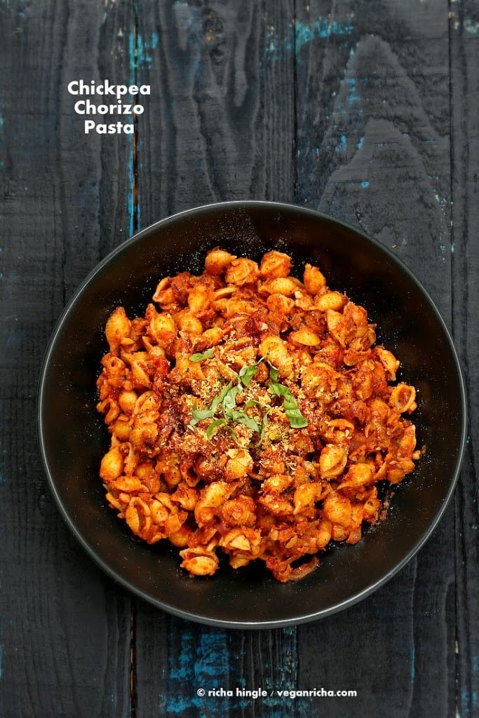 Chickpea Chorizo Pasta | Vegan Richa