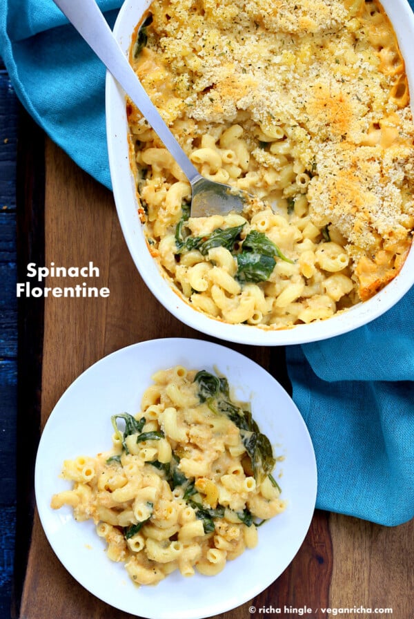 Vegan Spinach florentine | Vegan Richa