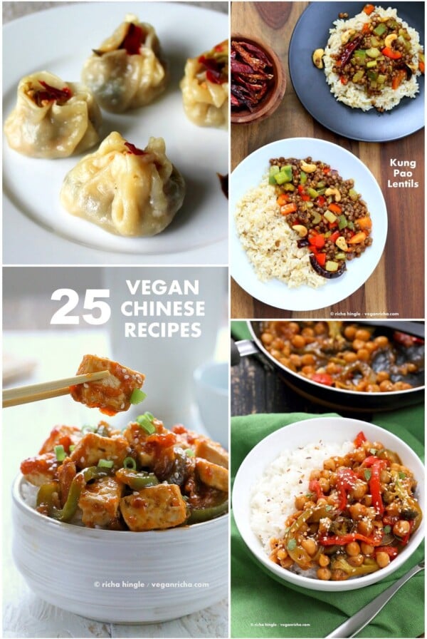 25 Vegan Chinese Recipes | VeganRicha.com #vegan #chinese #recipe