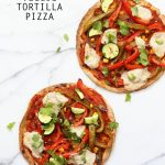 Easy Baked or Grilled Vegetable Fajitas Tortilla Pizza. Toss the peppers, corn and veggies in smoky Fajita Seasoning, then grill with vegan cheese. Top with salsa or other toppings. Vegan Soyfree Recipe. Easily Glutenfree | VeganRicha.com