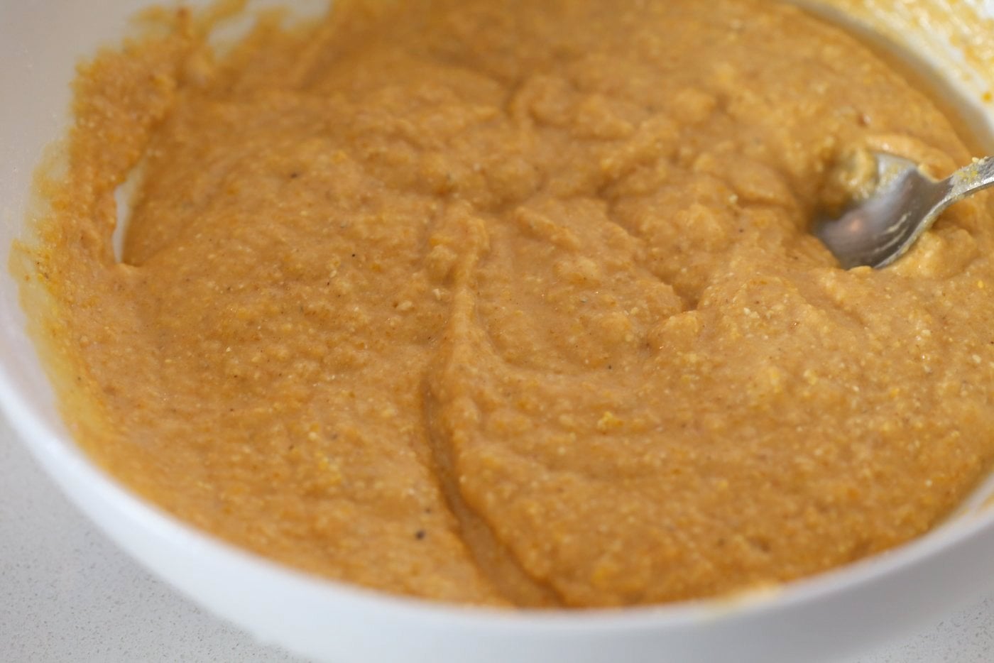 1 Bowl Vegan Pumpkin Corn bread with a few ingredients. Spiced, lightly sweet and great with soups, chilis or on its own with vegan butter and maple syrup or make sandwiches with it. #Vegan #Soyfree #Recipe. #veganricha | VeganRicha.com