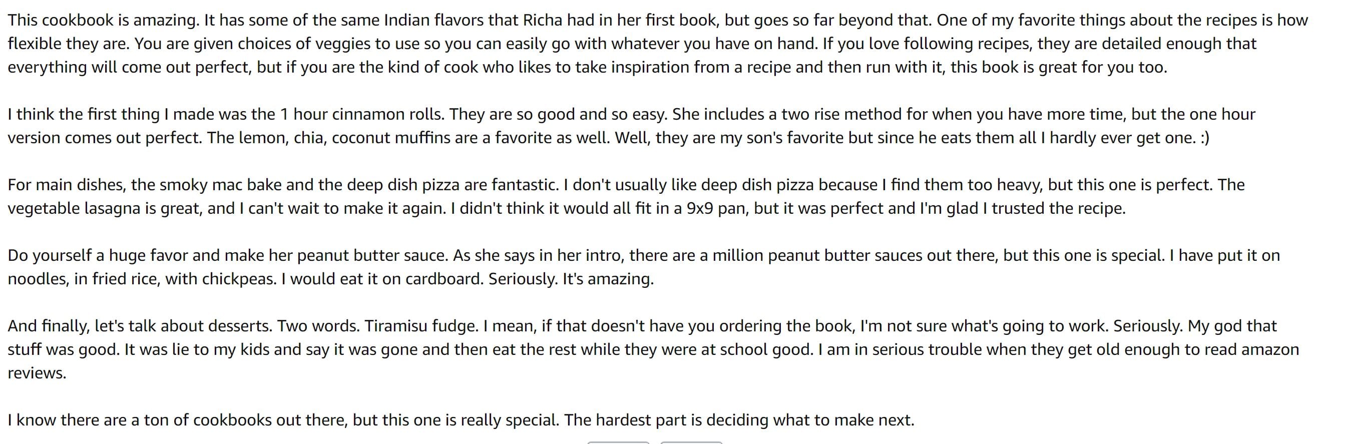 Reviews of Vegan Richa's Everyday Kitchen Cookbook
