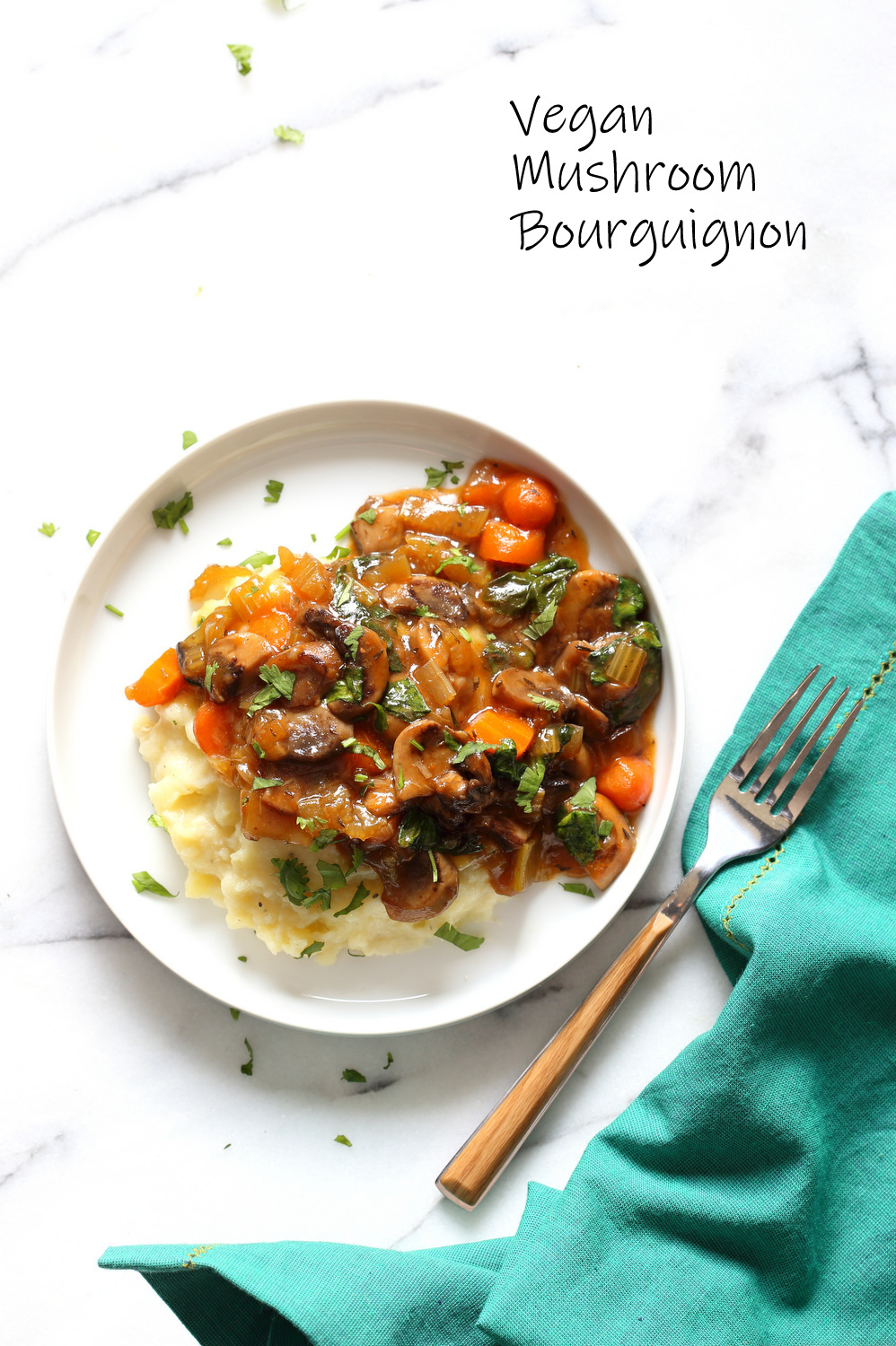 Mushroom Bourguignon #VeganRicha