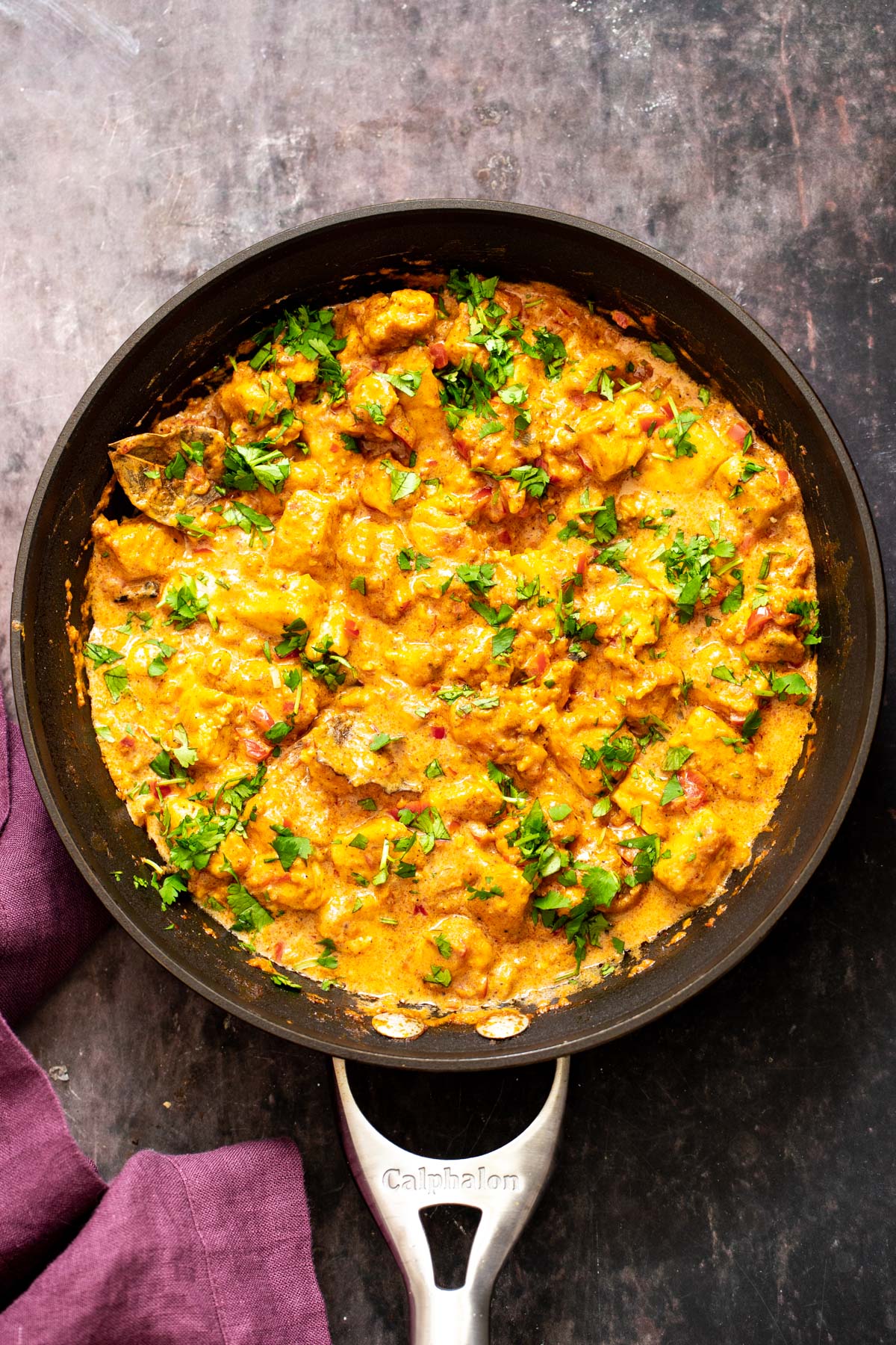 a sauteeing pan with vegan tofu rojan josh